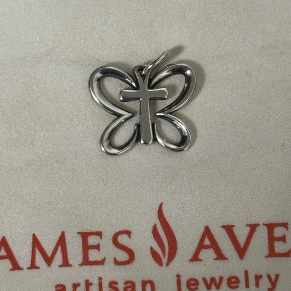 James Avery Jewelry - Retired James Avery Silver Cross Butterfly Charm